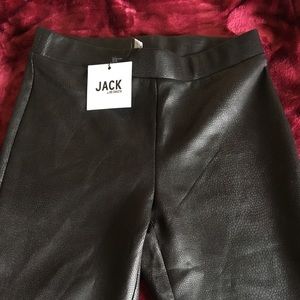 Black leather pants